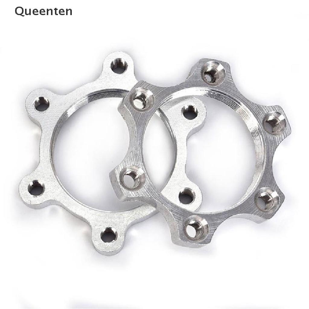 Queenten Bike Bicycle Freewheel Threaded Hubs Disk Disc Brake Rotor 6 Bolt Flange Adapter QT