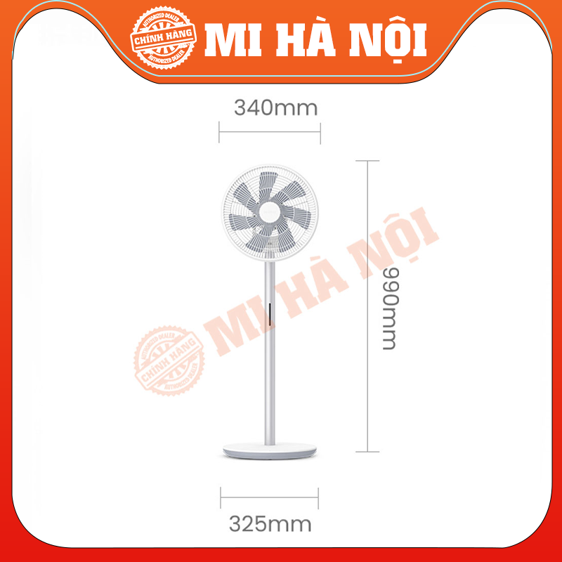 Quạt tích điện đối lưu Smartmi Xiaomi Gen 3 PRO Circulation Fan – Xoay 3D ngang dọc, pin 40 giờ liên tục Hàng chính hãng