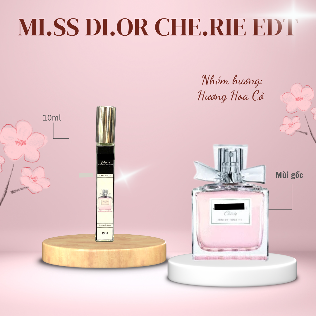 Tinh dầu nước hoa nữ dạng xịt 10ML Mi.ss Di.or Che.rie sang trọng, ngọt ngào
