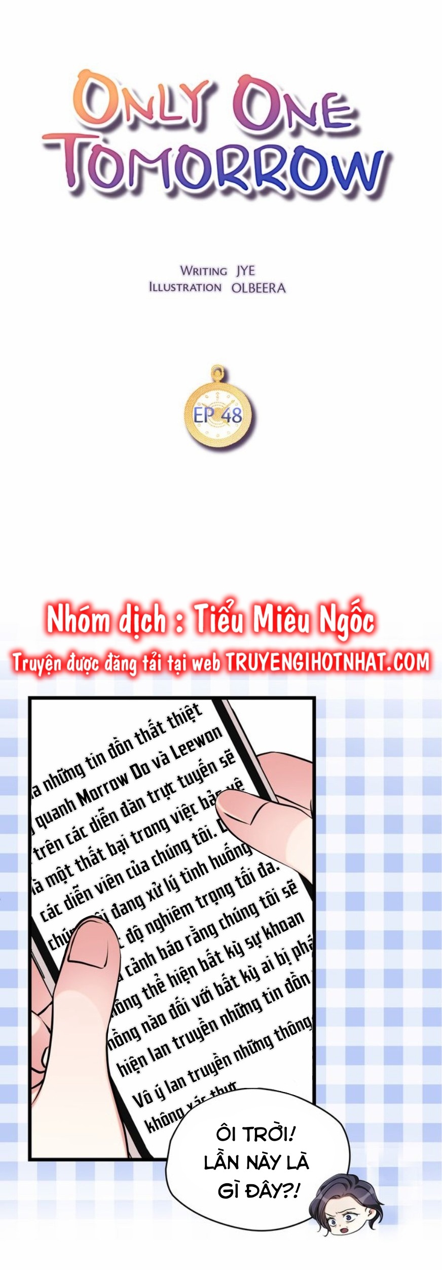 ngày mai chỉ có một lần chapter 48 4