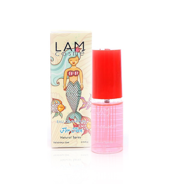 Bộ 3 chai nước hoa nữ Lamcosmé For Teen 1B, Hương trẻ trung nhẹ nhàng nữ tính (22ml / Chai)