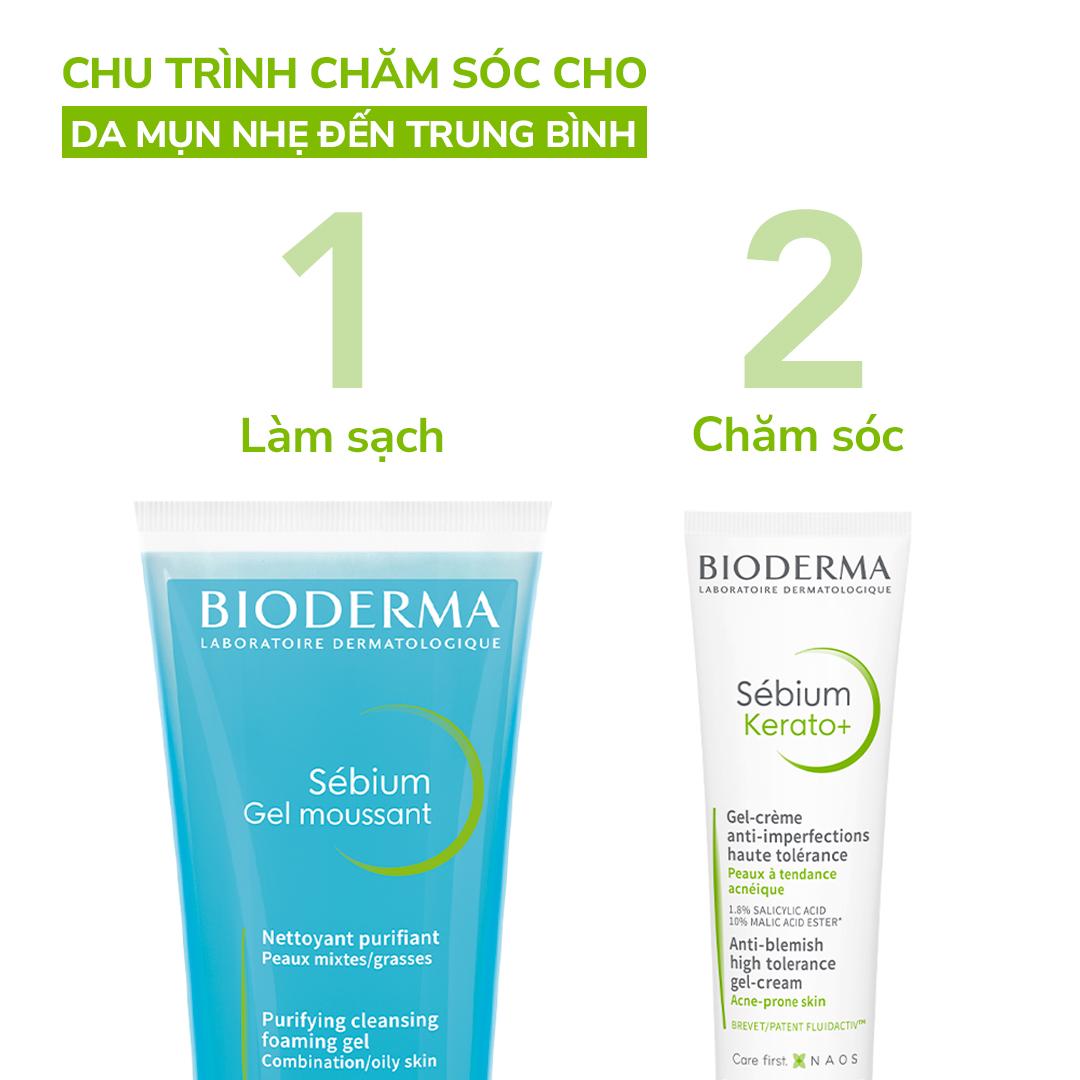 Kem Dưỡng Bioderma Sébium Kerato+ Giảm Mụn Ngừa Thâm Mụn 30ml