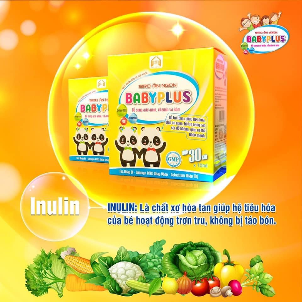 (COMBO 5 HỘP) SIRO ĂN NGỦ NGON BABYPLUS-GIÚP BÉ ĂN NGON NGỦ NGON CẢI THIỆN CÂN NẶNG-CẢI THIỆN TÁO BÓN-CẢI THIỆN GIẤC NGỦ