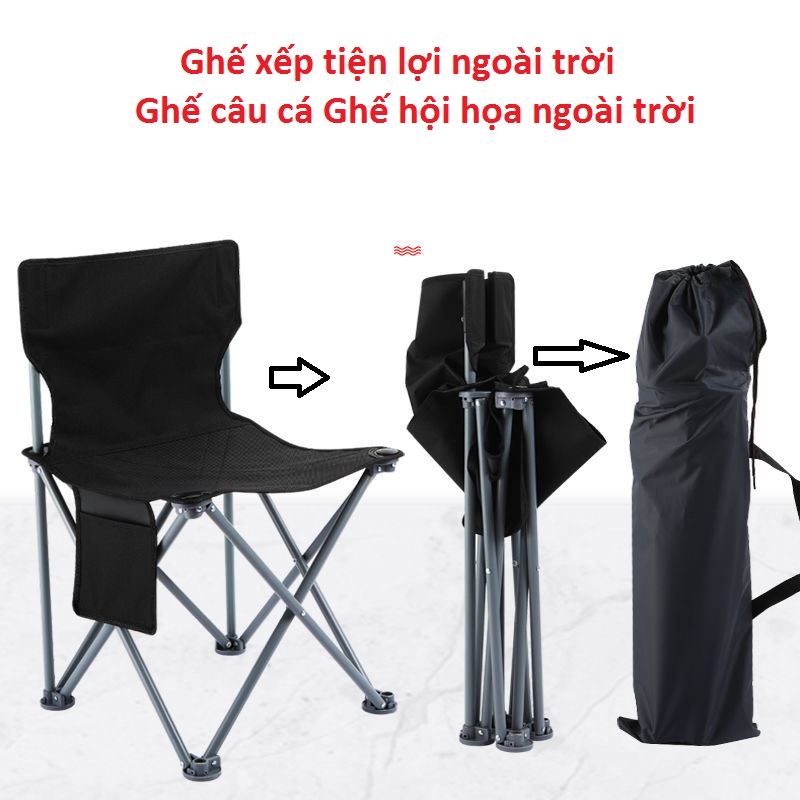 Ghế ngồi câu cá chất liệu cao cấp khung kim loại. Ghế câu cá
