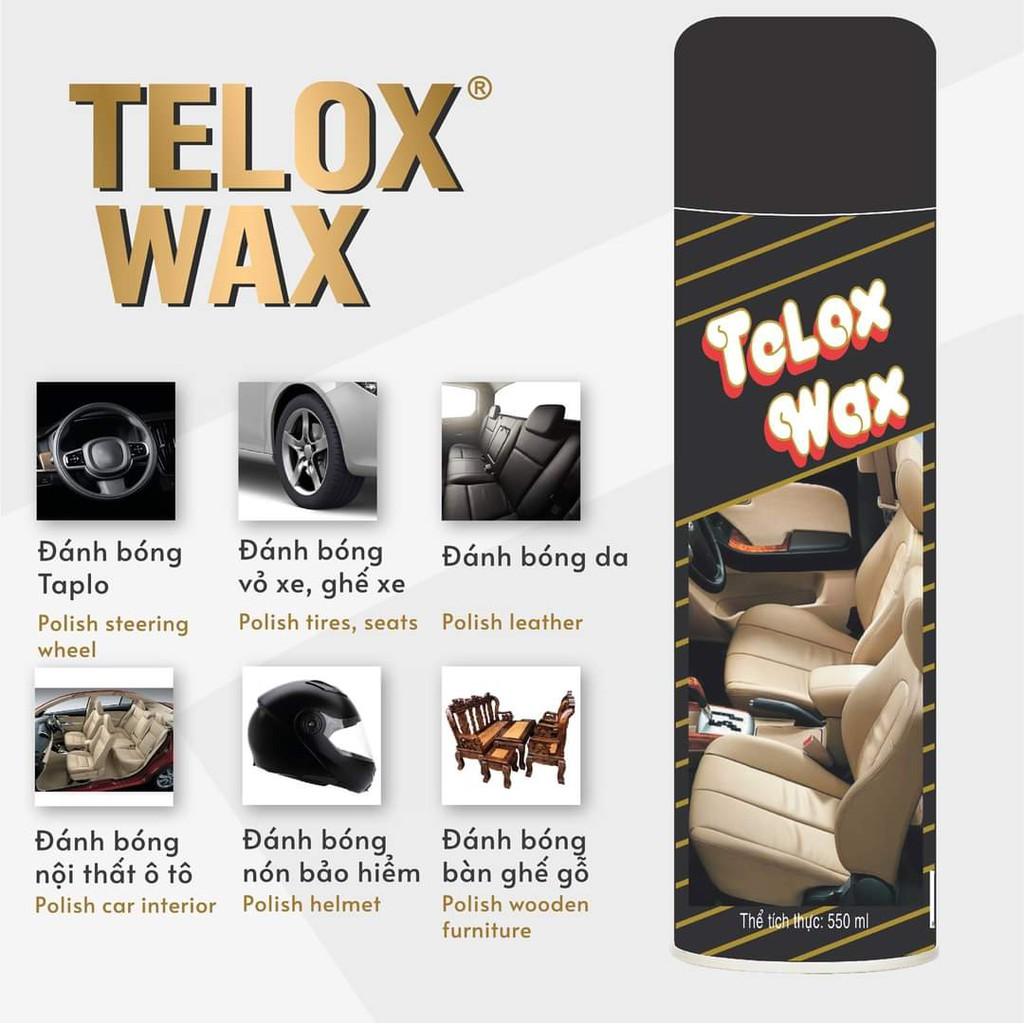 Thùng 12 Bình xịt đánh bóng đa năng chống bạc màu Telox Wax 550 ml