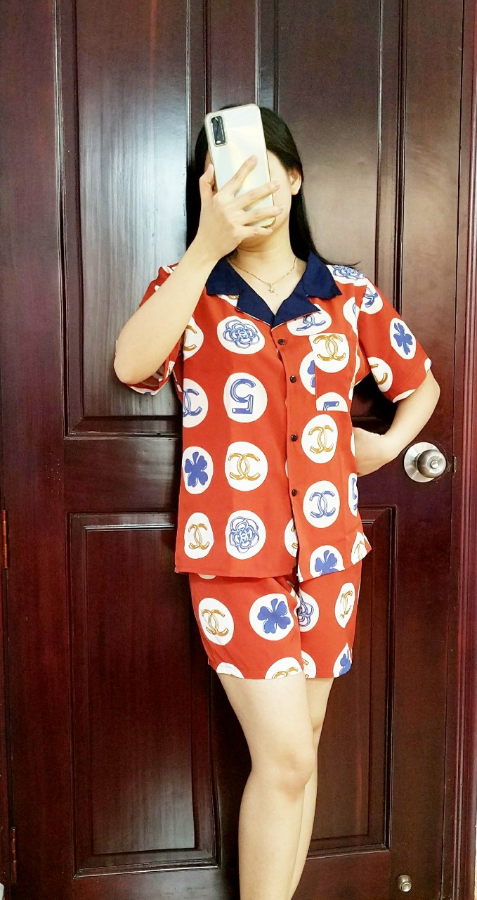 Đồ Bộ Nữ Mặc Nhà Pijama, Đồ Bộ Ngủ Lụa Mềm Mịn, Không Nhăn, Không Xù Lông Cộc Tay, Quần Đùi 40-70Kg