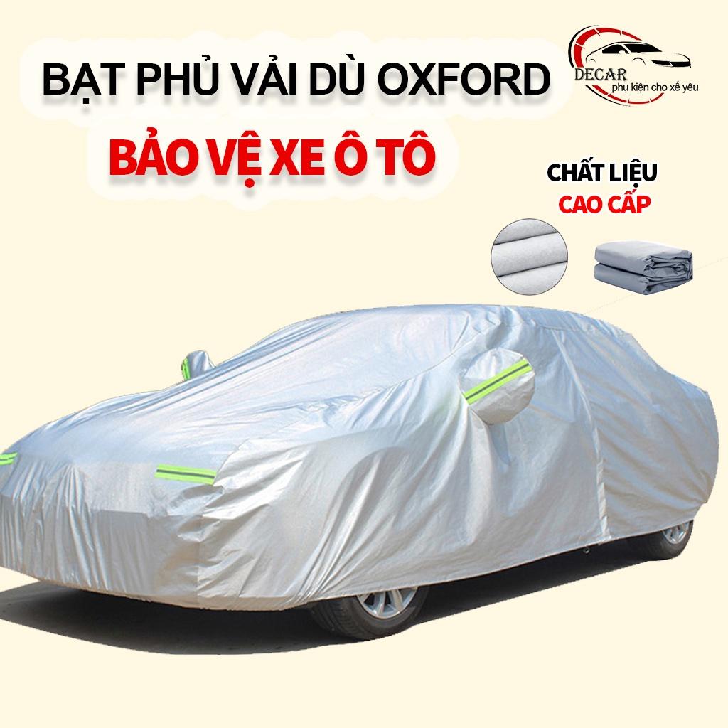 Bạt phủ xe ô tô chất liệu vải dù oxford cao cấp, áo trùm oto xe hơi , bạc phủ trùm ô tô 4,5,7 chỗ