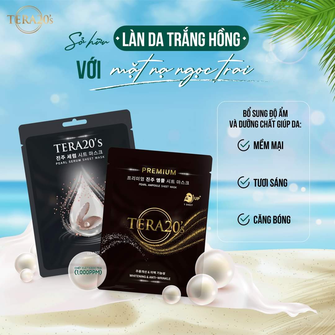 Mặt nạ dưỡng da Serum Ngọc trai TERA20's Hàn Quốc