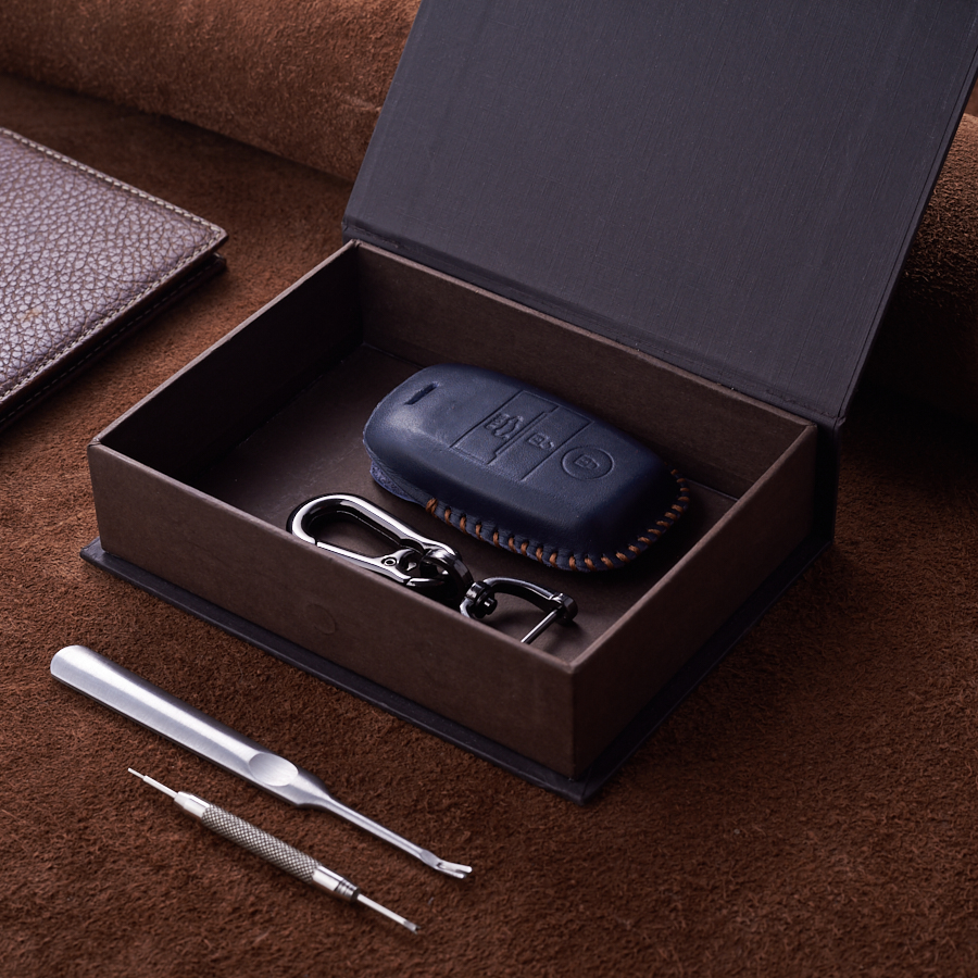 Bao Da Chìa Khóa Ô Tô Handmade dành cho Kia Sorento 2015/2017 Da Bò