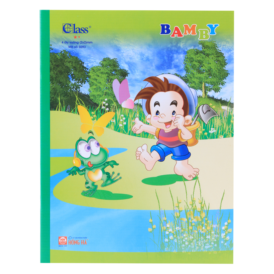 Lốc 10 Quyển Tập Học Sinh 4 Ô Ly Class Hồng Hà - Xanh Lá - Giao Mẫu Ngẫu Nhiên