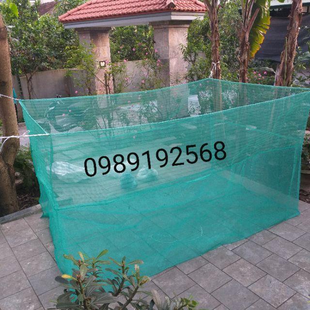 Lồng nuôi cá , nuôi ếch, nuôi tôm ,nuôi ốc màu xanh sám cực tốt cao 1,5m dài 3m rộng 2m