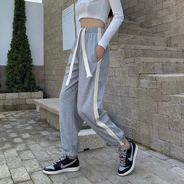 Kanimi - Quần nỉ bom dây rút bản to mẫu mới siêu đẹp - quần nỉ bo gấu hot trend 2021