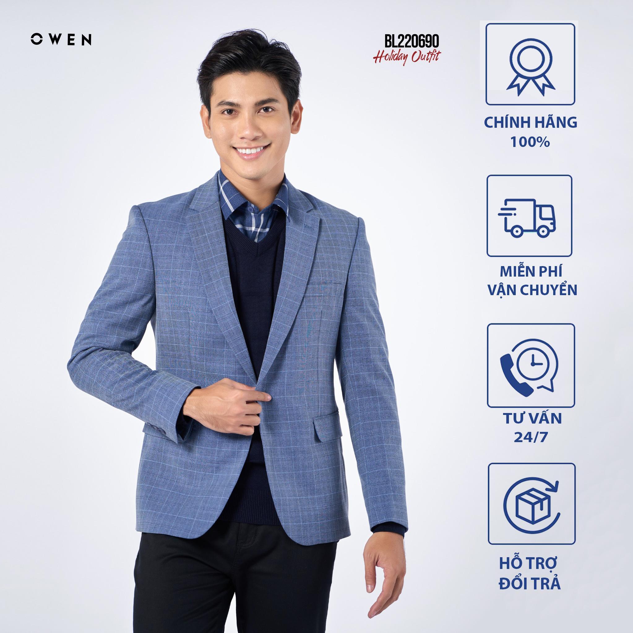 Áo Blazer OWEN nam công sở dáng REGULAR mã BL220690