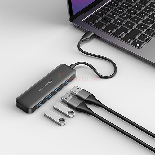 Hình ảnh Cổng chuyển đổi HyperDrive Next 4-in-1 USB-C Fast Transfer Speed HD5002GL - Hàng chính hãng