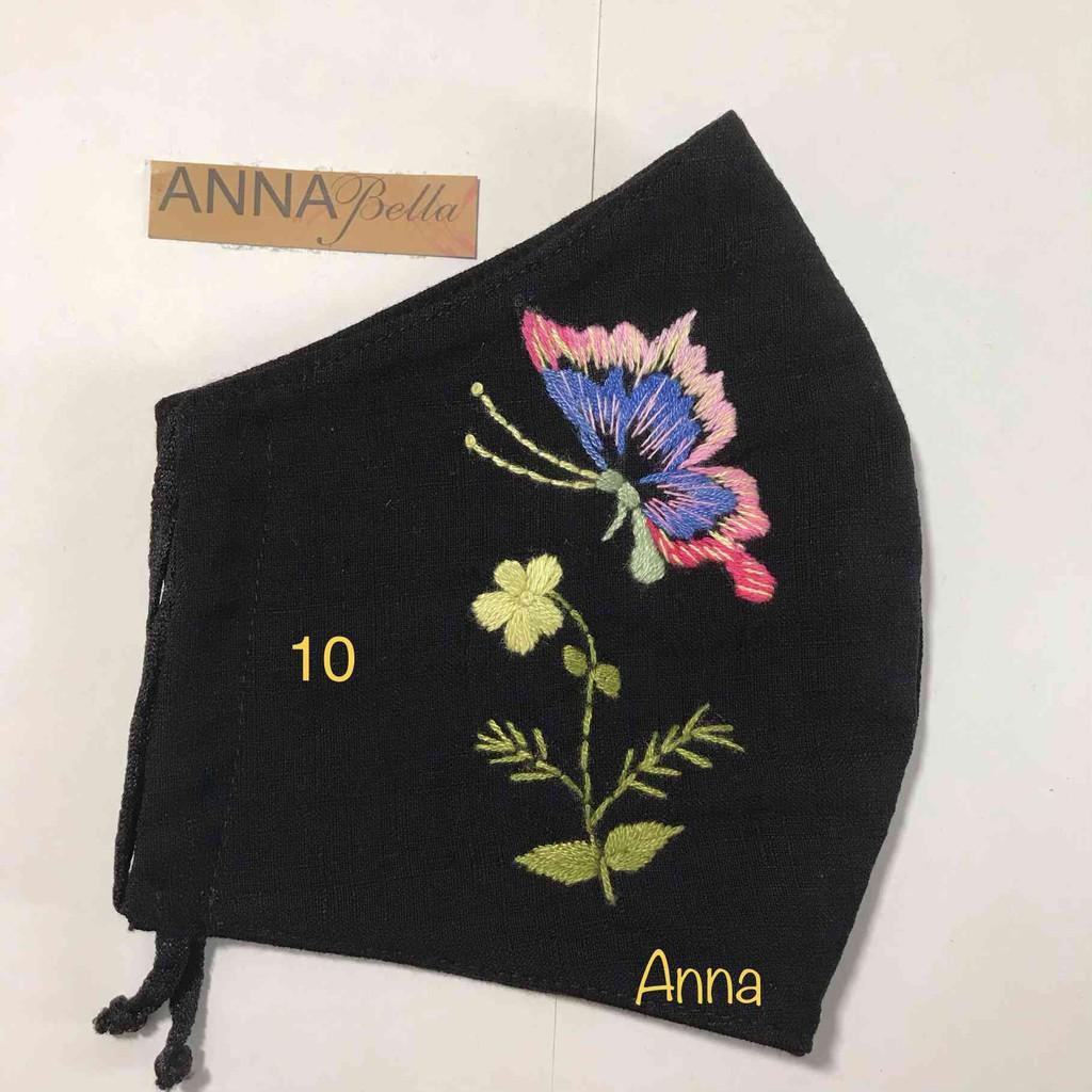 Khẩu trang handmade mẫu Hoa bướm AN13