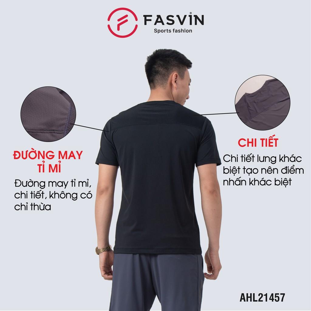 Áo thun thể thao nam Fasvin AHL21457.HN chất Nylon cao cấp vải mềm mịn thoáng mát thoải mái