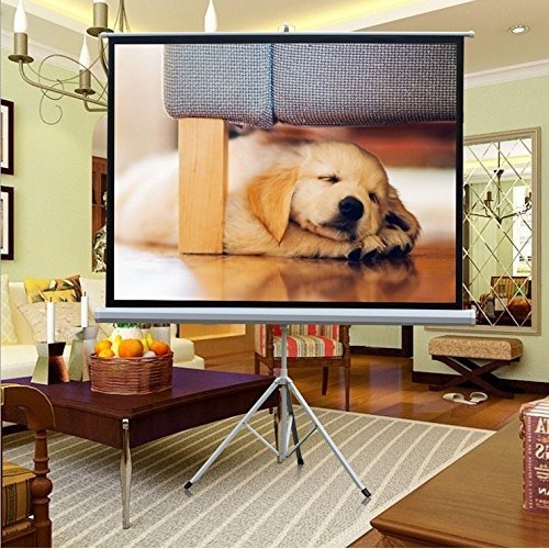 Màn chiếu di động 3 chân có thể gấp gọn kích thước 1.8m * 1.8m loại cao cấp sử dụng cho máy chiếu - Hàng Nhập Khẩu