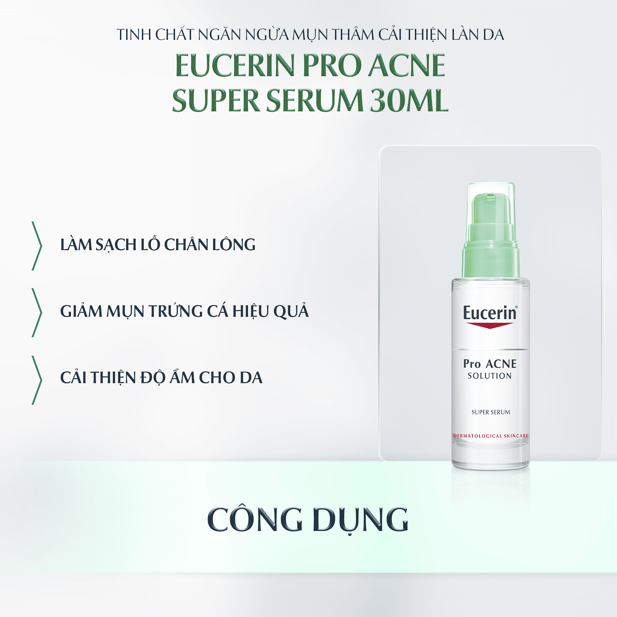 Tinh chất giảm mụn Eucerin Pro Acne Super Serum 30ml