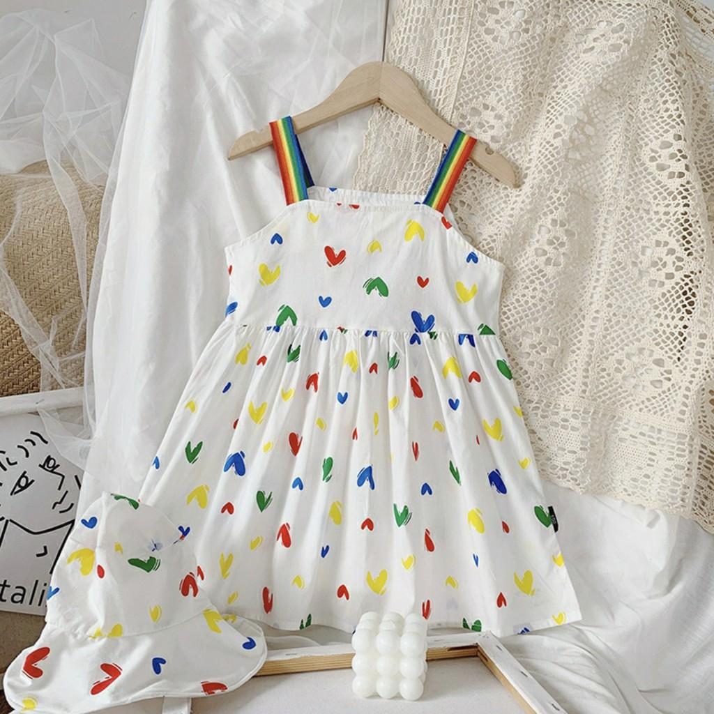 Váy Trái Tim Thô Lụa Tặng Kèm Nón 10-25kg