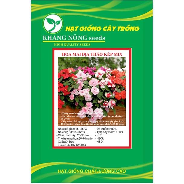 Hạt Giống Hoa Mai Địa Thảo Kép Mix Màu KNS3566 - Gói 20 hạt