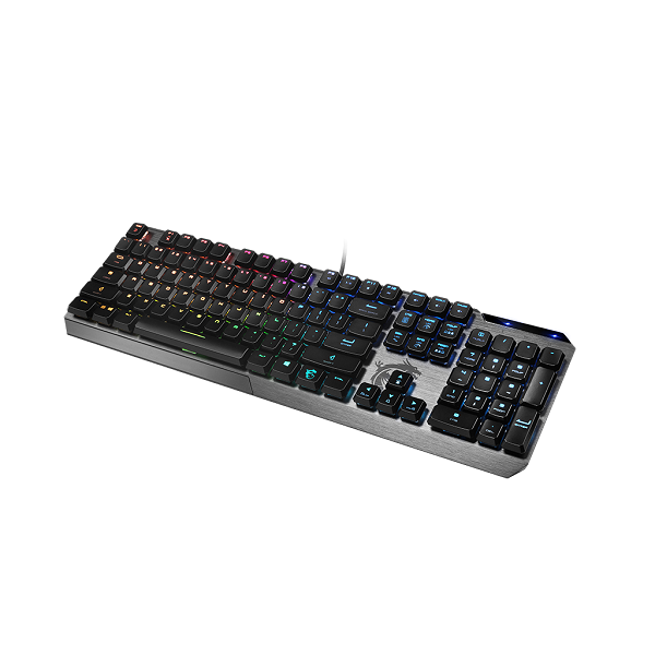 Bàn phím cơ gaming có dây MSI Vigor GK50 Low Profile US (màu đen) -Hàng chính hãng