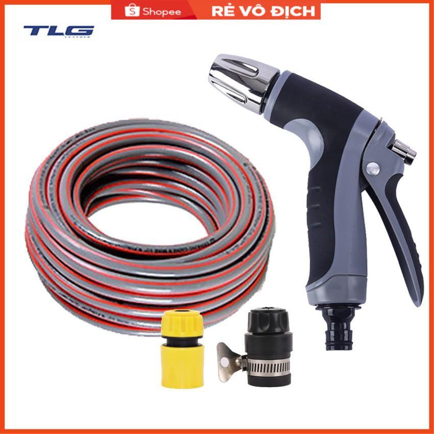 Bộ dây và vòi xịt tăng áp rửa xe tưới cây