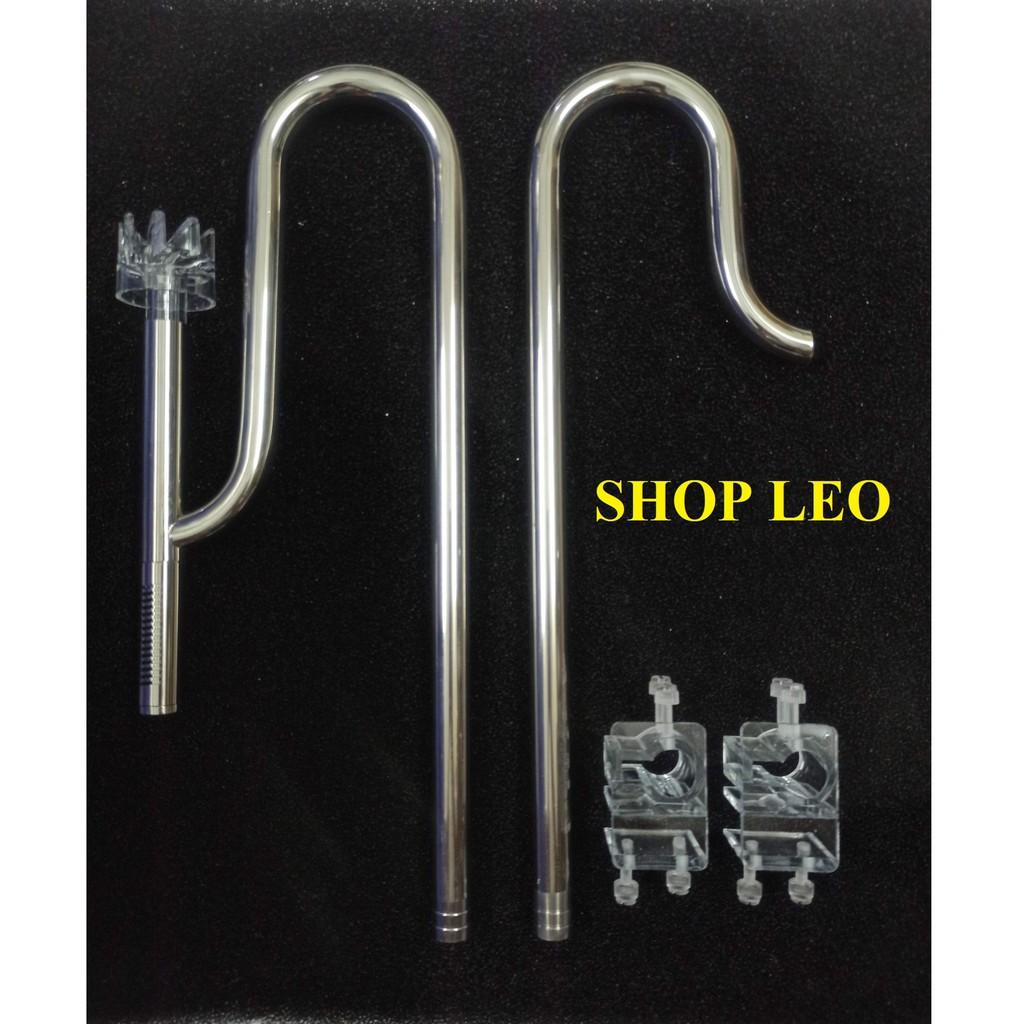 Bộ in out inox phi 16 có lọc váng xoay "XOAY" - phụ kiện thủy sinh - shopleo