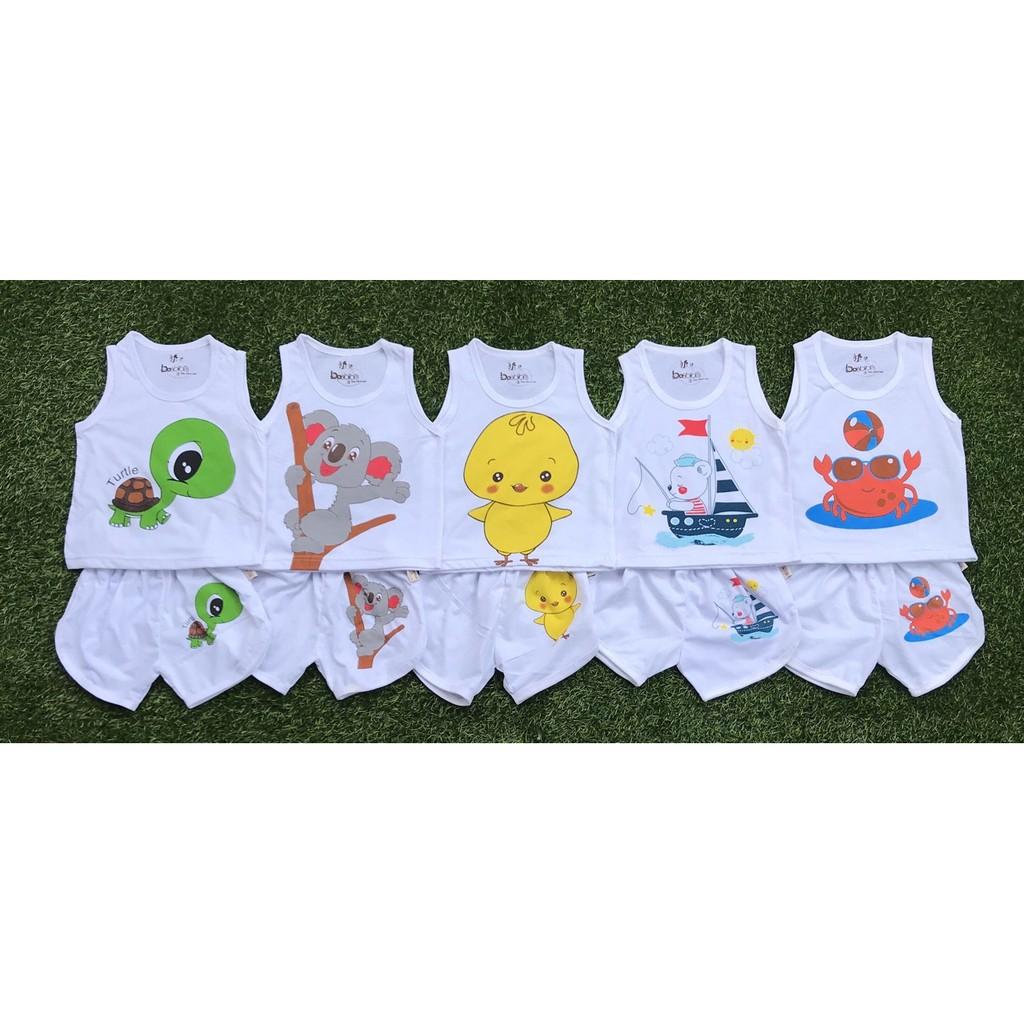 Combo 5 bộ balo chip đùi cho bé- Đồ em bé , đồ bé trai, đồ bé gái cotton 2 chiều M ẫu 2