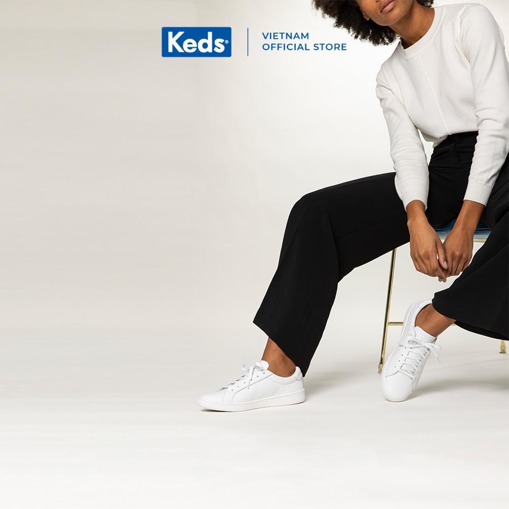 Giày Keds Nữ- Ace Leather White- KD056857