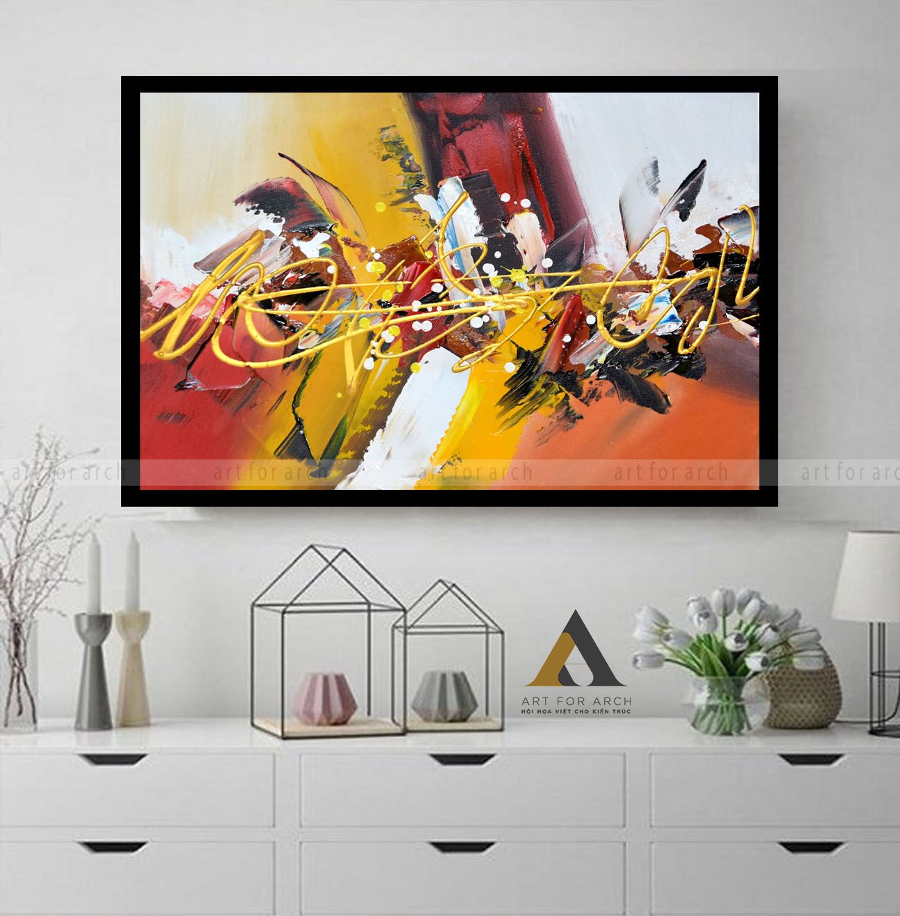 Trừu Tượng Mảng Màu 3 40x60