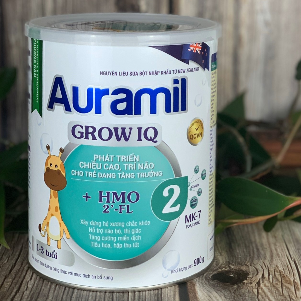 Sữa Auramil  IQ2 900g - SẢN PHẨM DINH DƯỠNG GIÚP TRẺ PHÁT TRIỂN CHIỀU CAO, TRÍ NÃO