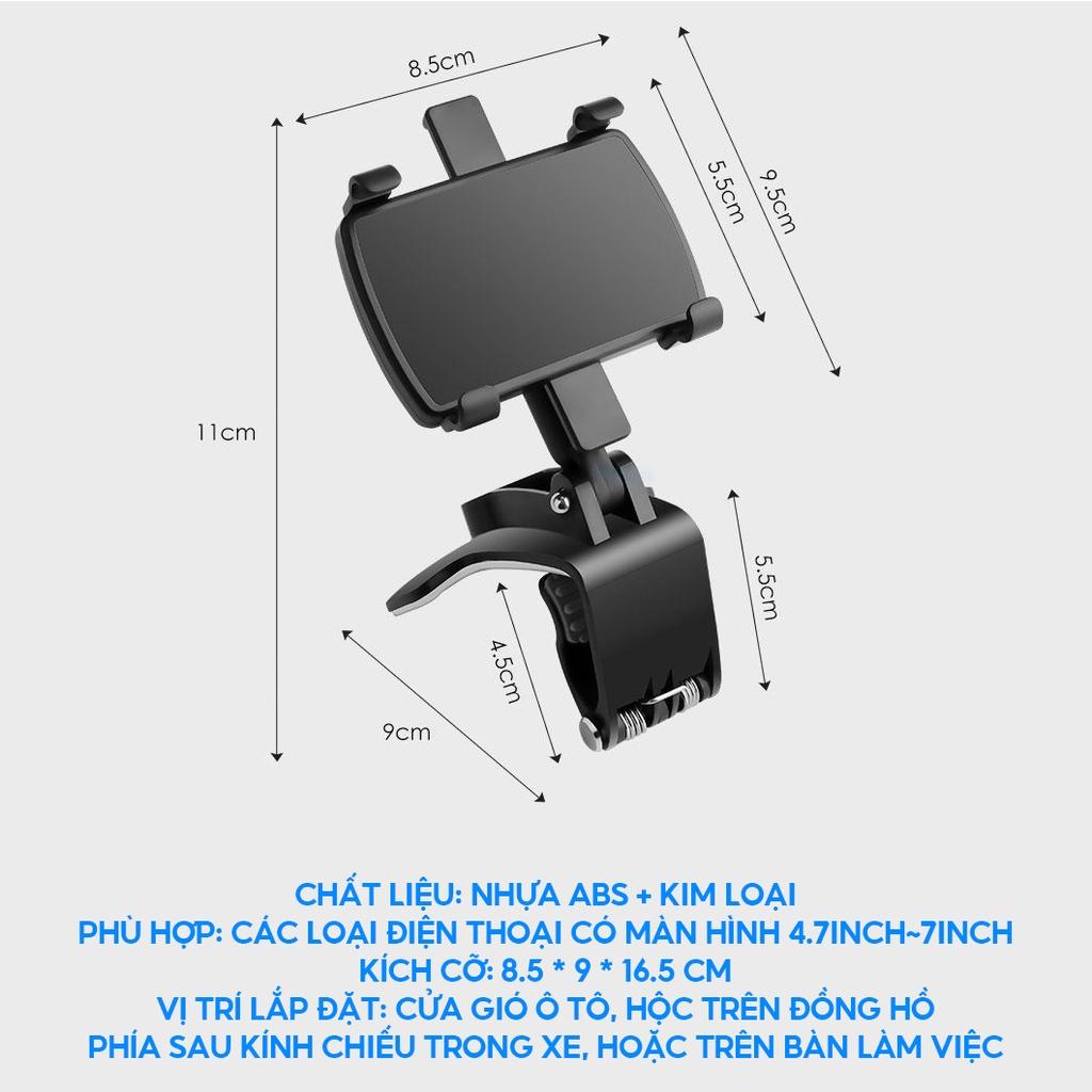 Giá Đỡ Điện Thoại Trên Ô Tô Kẹp Cửa Gió Hoặc Đồng Hồ Xe Đa Năng Có Thể Xoay 360 Độ Gập Lên Xuống Linh Hoạt Giá Rẻ