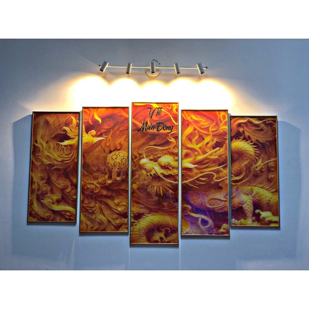 Đèn soi tranh GOSER 5 bóng phong cách cao cấp, sang trọng trang trí nhà cửa hiện đại.