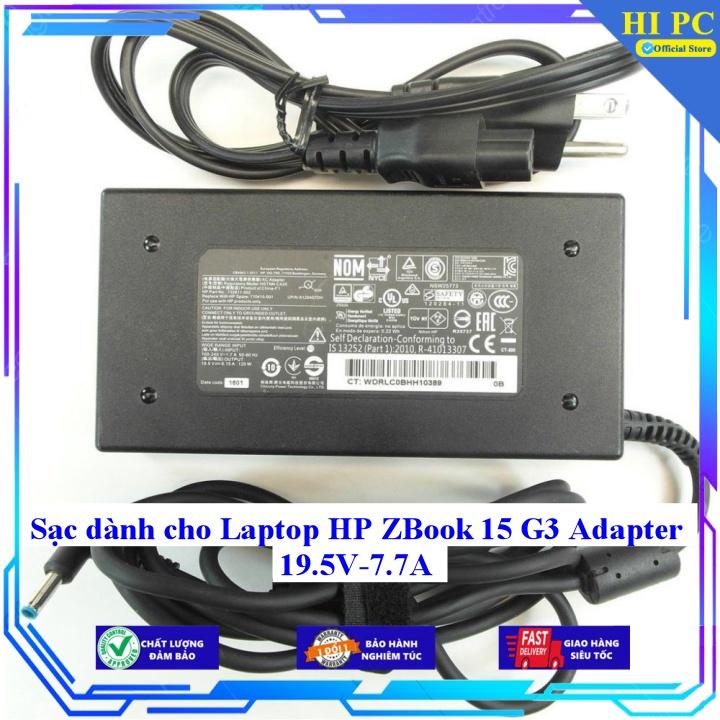 Sạc dành cho Laptop HP ZBook 15 G3 Adapter 19.5V-7.7A - Kèm Dây nguồn - Hàng Nhập Khẩu