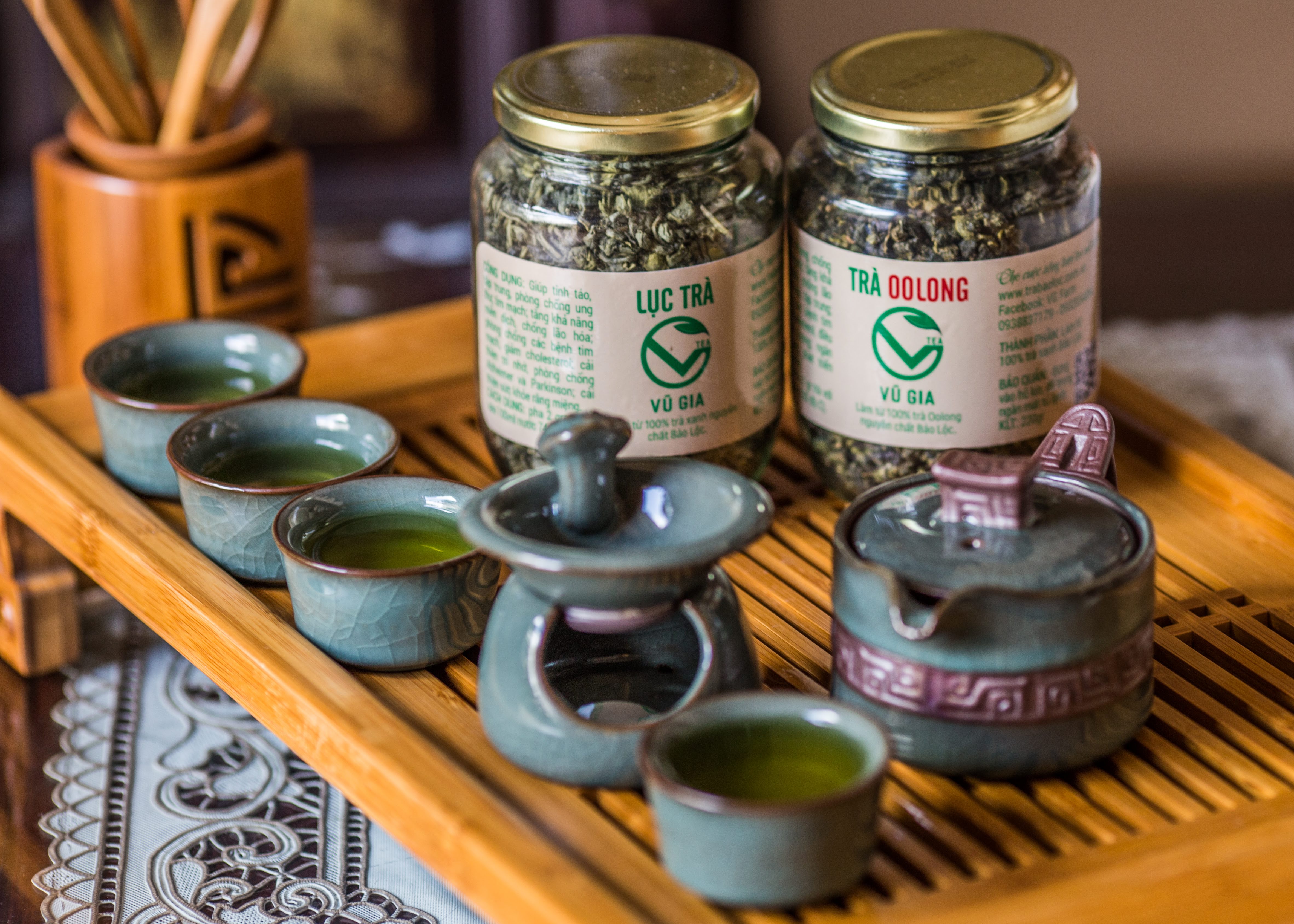 Trà Oolong Nguyên Chất Bảo Lộc Vũ Gia (85gr/hũ) - Nguyên liệu nấu trà sữa trân châu thơm ngon tại nhà, giảm cân an toàn