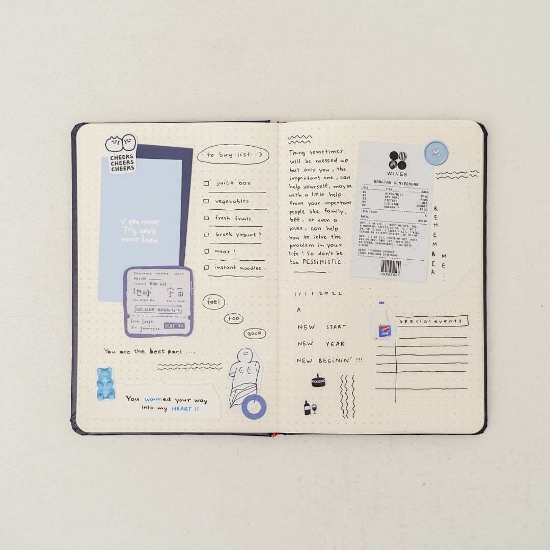 Sổ tay bỏ túi Crabit ruột dotgrid, 100gsm, 120 trang - Gummy Bear