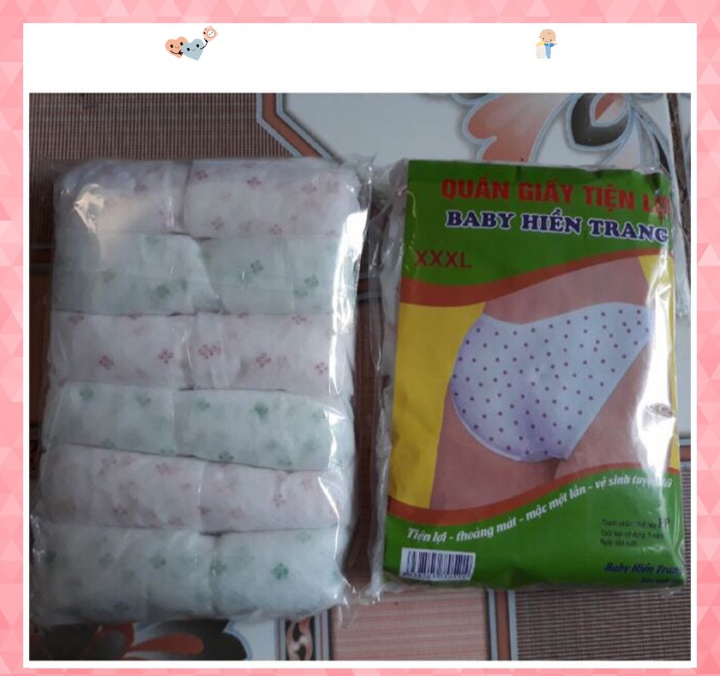 SET 10 QUẦN LÓT GIẤY MẶC 1 LẦN ĐI CHƠI, ĐI DU LỊCH TIỆN LỢI