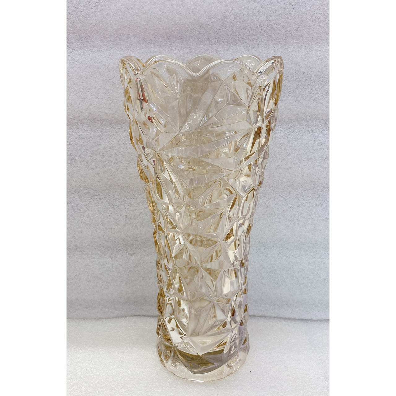 Bình cắm hoa thủy tinh màu ánh vàng cao cấp 30cm  - ANTH505