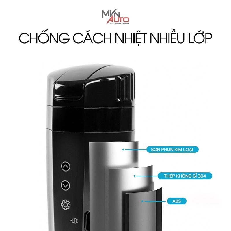 Cốc Đun Nước Nóng Cảm Ứng Trên Ô Tô ,Bình Nấu Nước Không Gỉ Tùy Chỉnh Nhiệt Độ . Mvn Auto