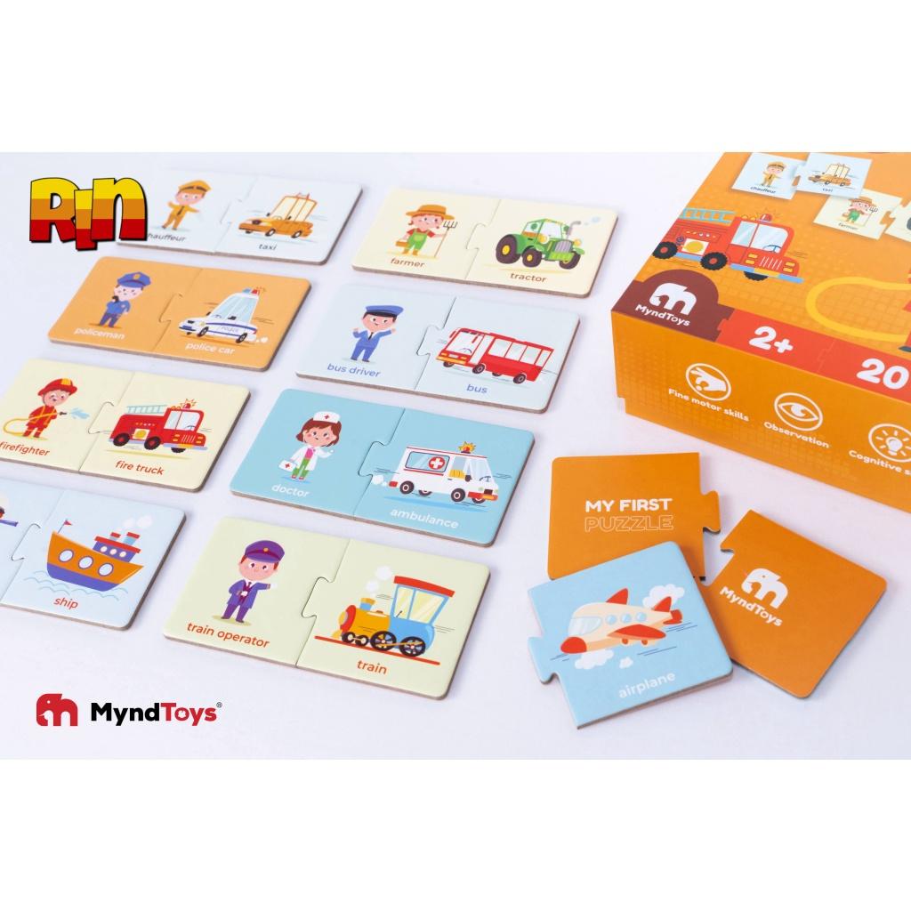 Đồ chơi ghép thẻ Myndtoys dành cho bé từ 2 tuổi, giúp bé tăng khả năng ghi nhớ, linh hoạt kỹ năng phối hợp tay và mắt -