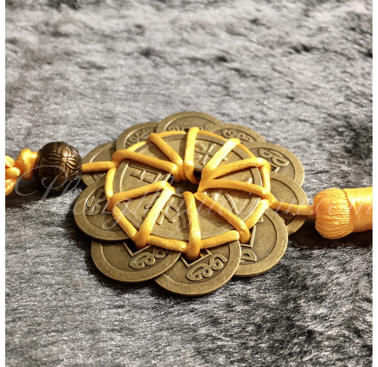 Dây xu HOA MAI THẬP TOÀN 30cm - dây treo ô tô, cửa nhà, mix linh vật, ....