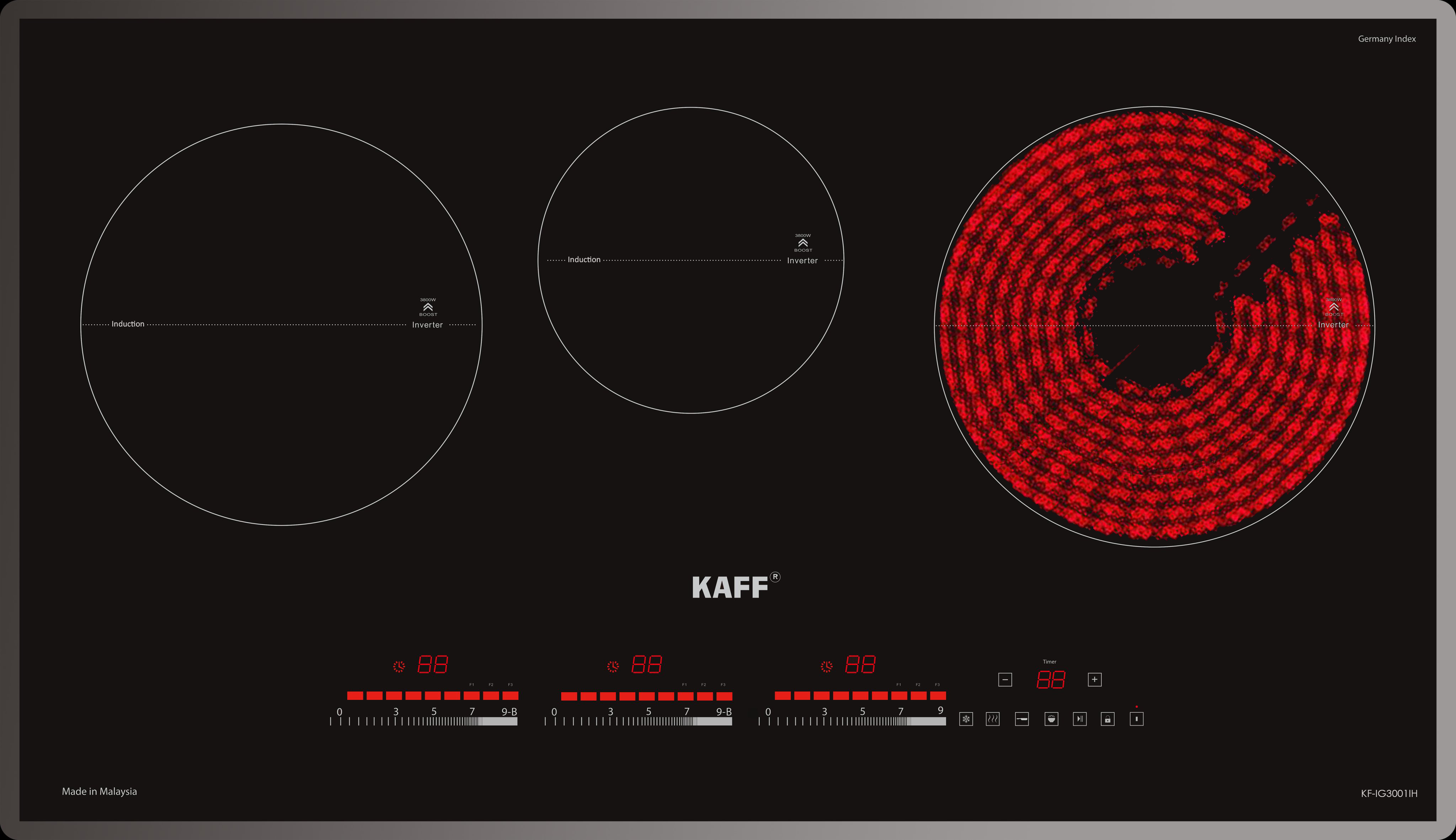 Bếp Điện Từ KAFF KF-IG3001IH Malaysia - Hàng Chính Hãng