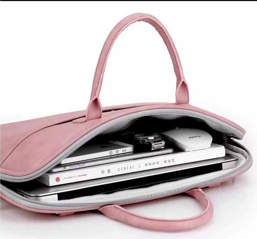 Túi xách da, cặp xách da, túi đeo chống sốc cho macbook, laptop, surface có dây đeo vai