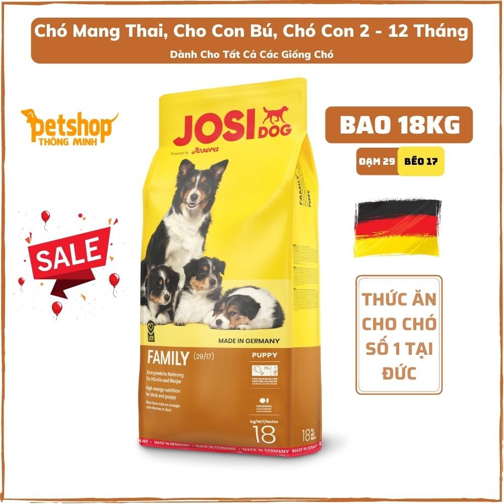 Thức Ăn Chó Các Giống Từ 1 Tháng, Chó Đang Mang Thai, Cho Con Bú - Josera JosiDog Family 18KG