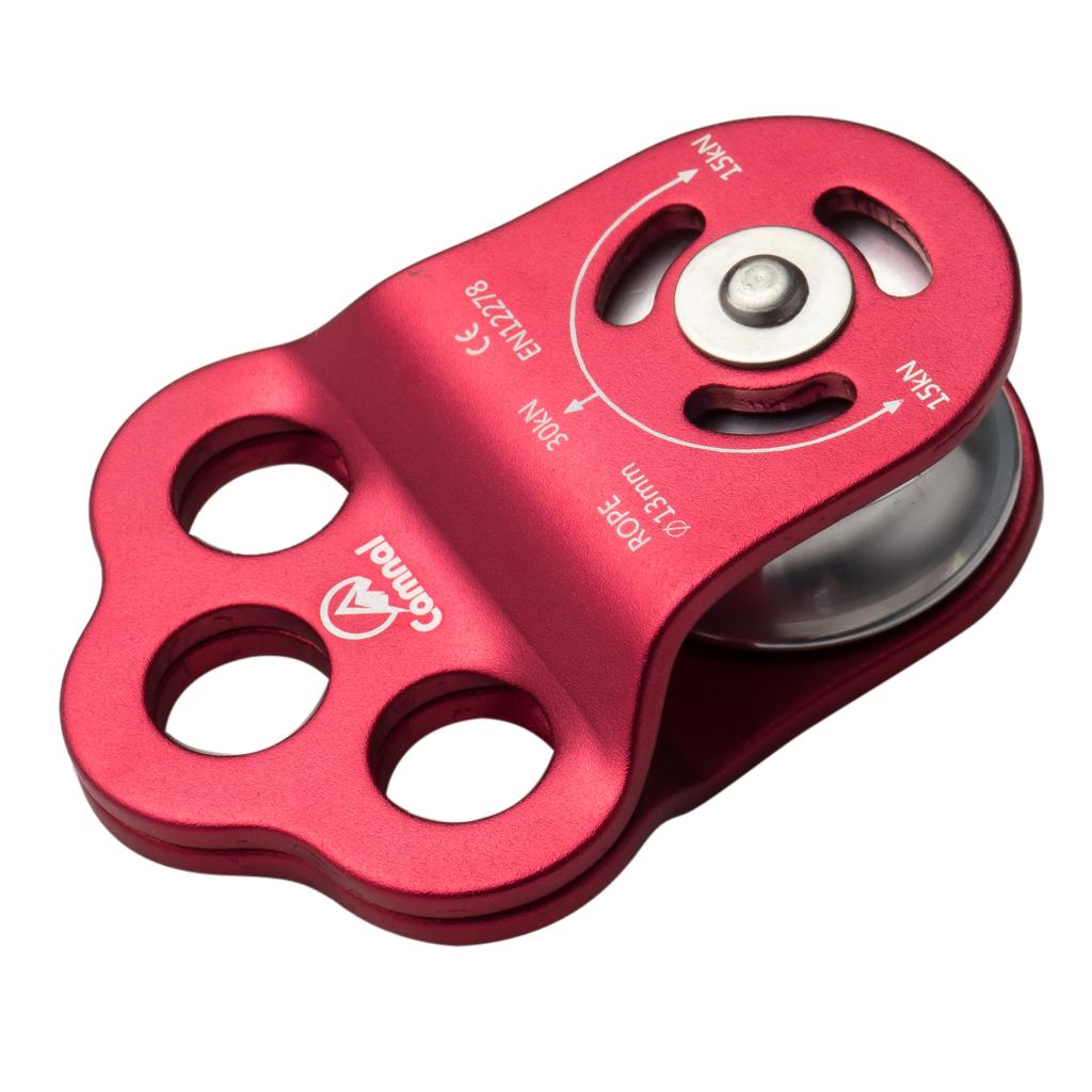 Leo Núi Ngoài Trời 30KN Ba Lỗ Kèm Ròng Rọc Cho 13 Mm Cây Arborist