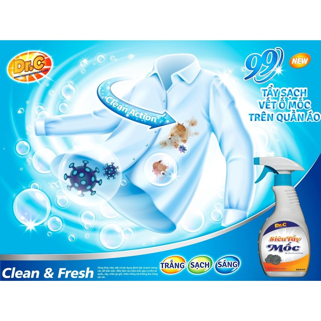 Chai Xịt Siêu Tẩy Mốc Tẩy Mốc Trên Mọi Bề Mặt Áo Quần Sàn Nhà Tường Nhà Không Bào Mòn Bề Mặt Xịt Là Sạch