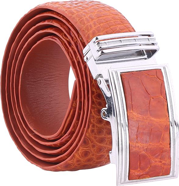 Thắt Lưng Nam Da Cá Sấu Gai Bụng Bản Lớn Huy Hoàng HT4777 - Vàng