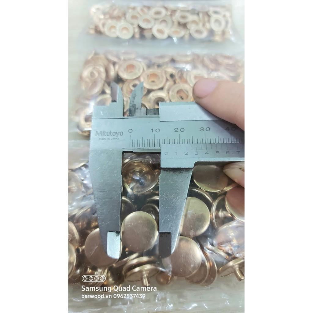 Nút bấm 4 thành phần Nút quần jean 4 thành phần Loại 15mm Bằng thau Màu bạc, vàng, đồng, đen Phụ liệu may mặc