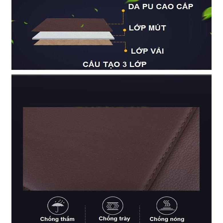 Túi da treo đồ sau ghế ô tô đựng đồ dùng tiện lợi