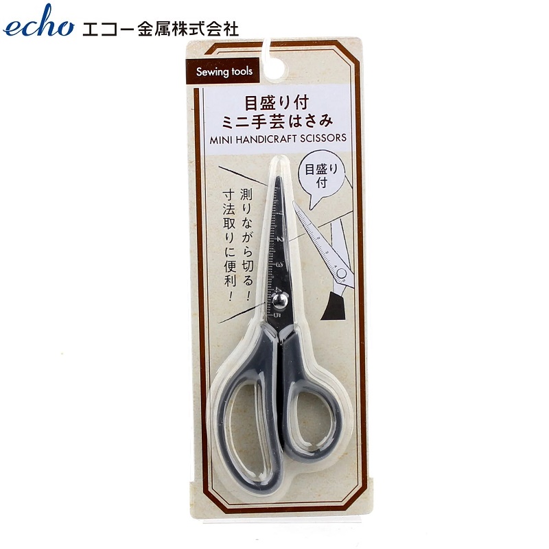 Kéo thủ công mini có thước đo Echo Metal 13cm